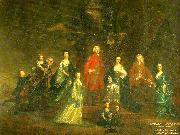 Sir Joshua Reynolds the eliot family oil painting